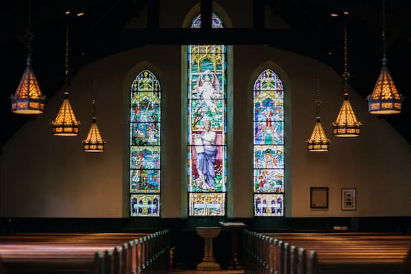 empty church building